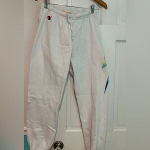 Aviator Nation rainbow bolt sweatpants